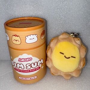 Smoko Dim Sum Plush Key Chain-Egg Tart